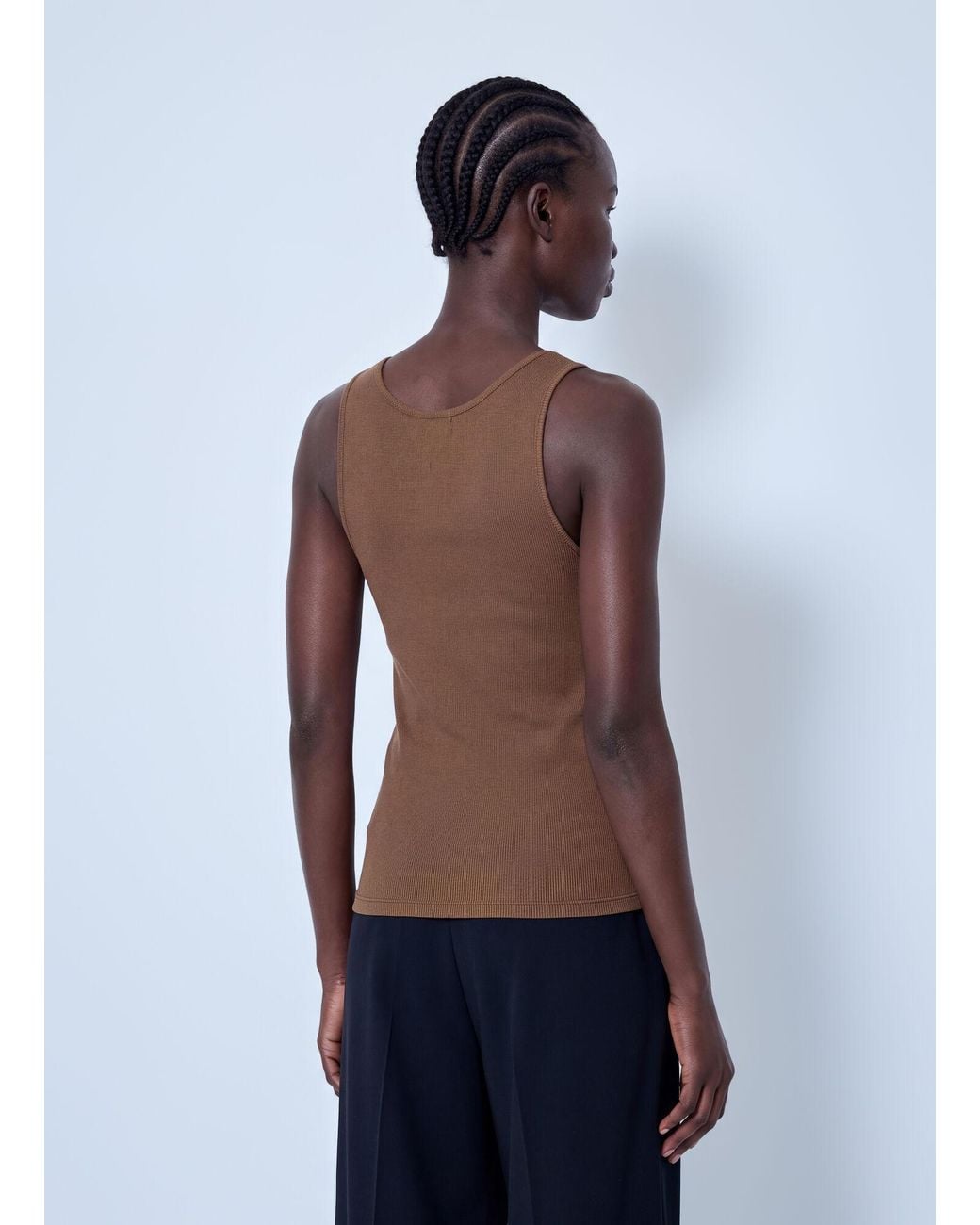 Saint Laurent Blue Cassandre Tank Top