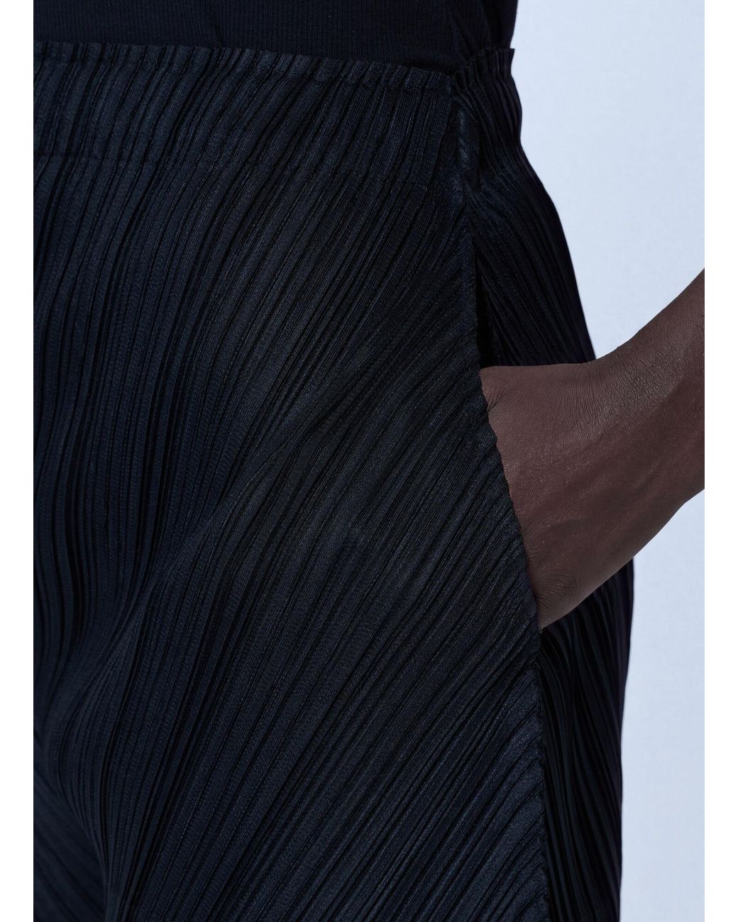 Pleats Please Issey Miyake Blue Thicker Bottoms 1 Trousers