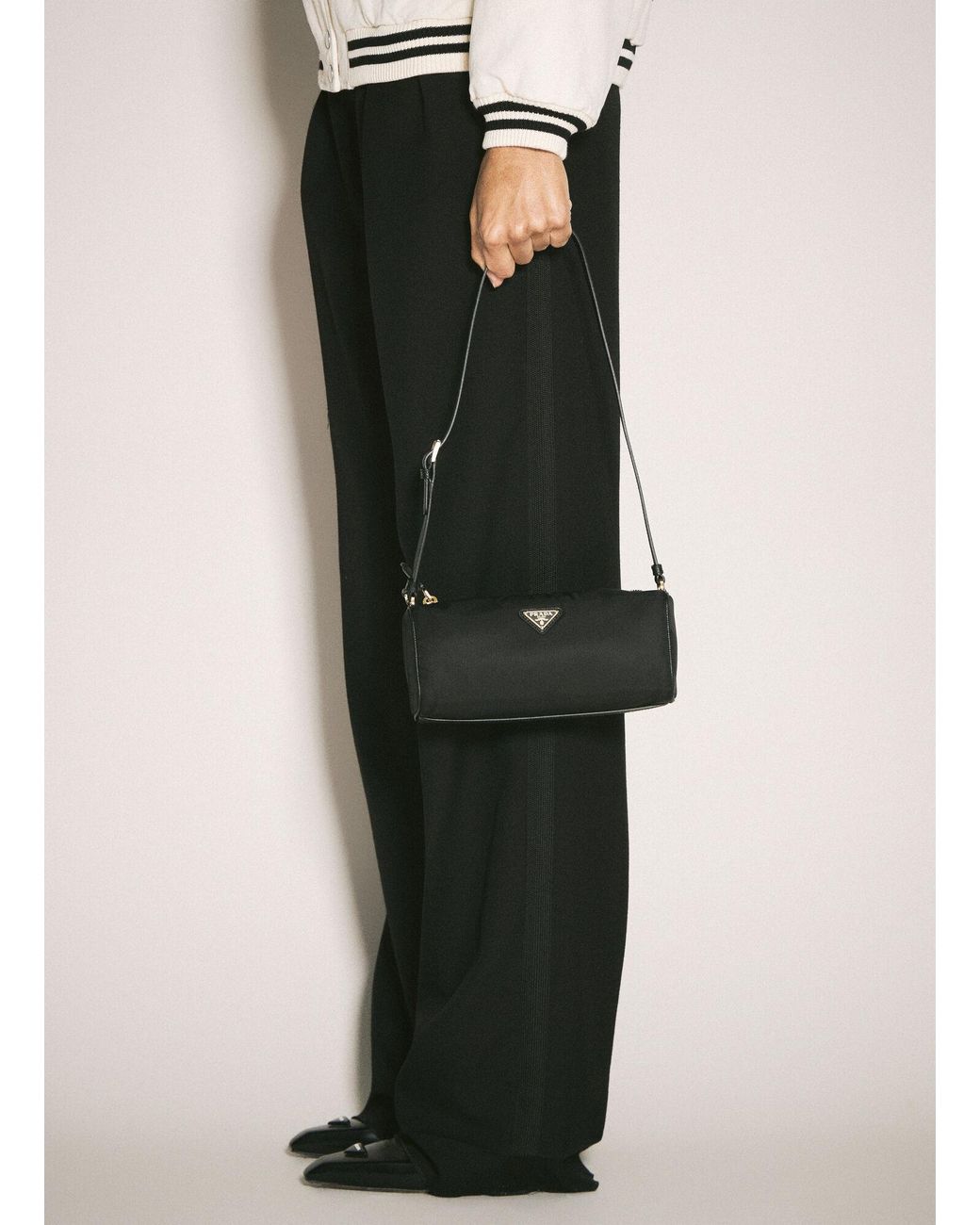 Prada Natural Re-Nylon Shoulder Pouch