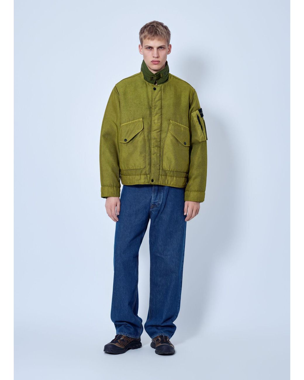 Stone Island Green Utility Field Jacket for men