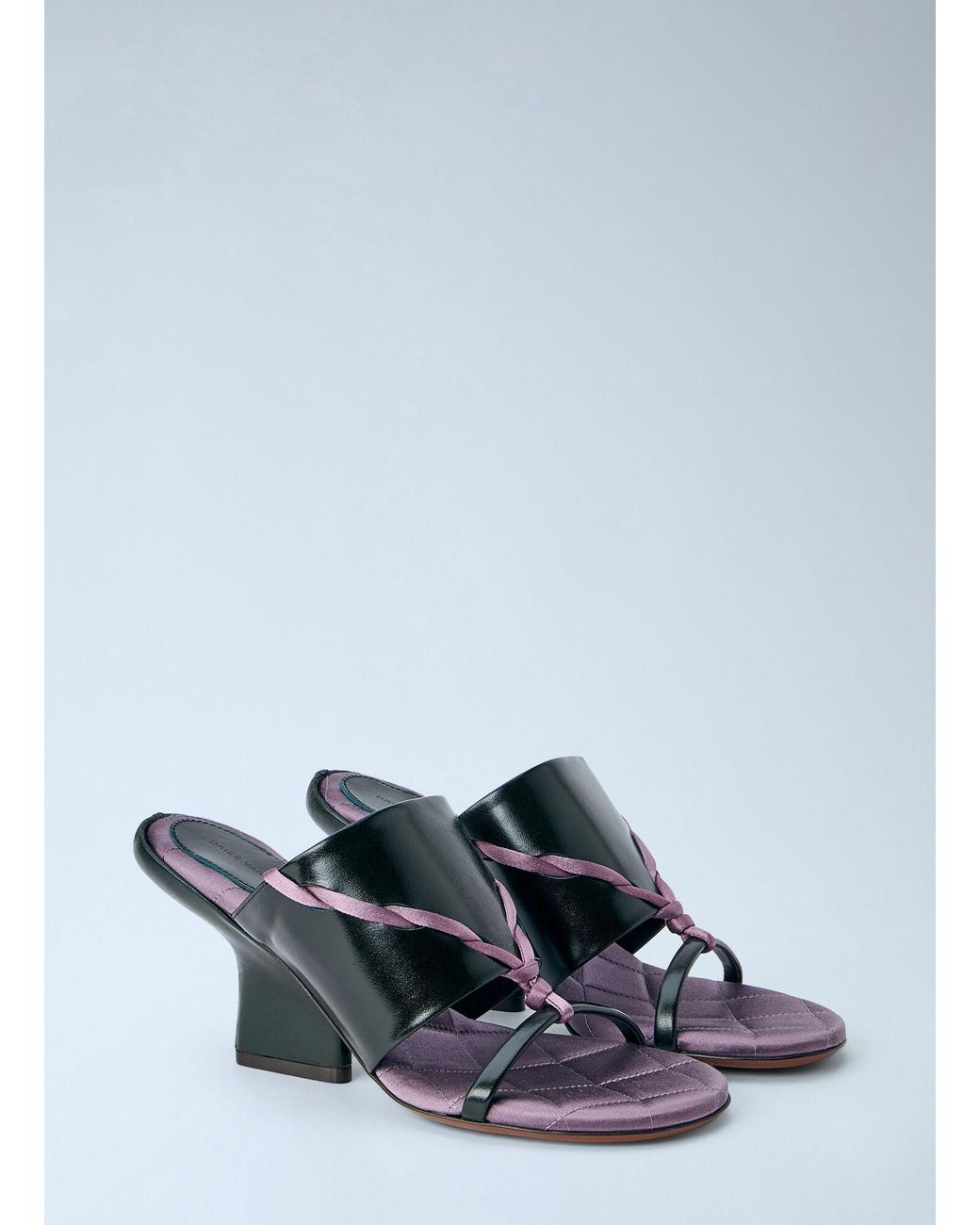 Dries Van Noten White Braided Strap Mules