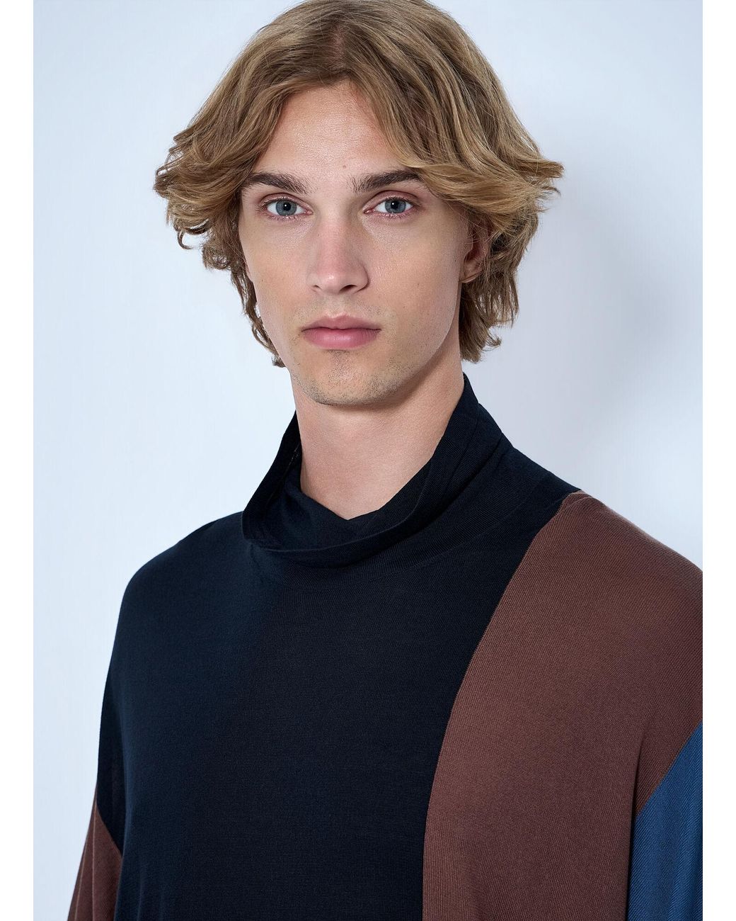 Kiko Kostadinov Blue Sigo Knit Pullover for men