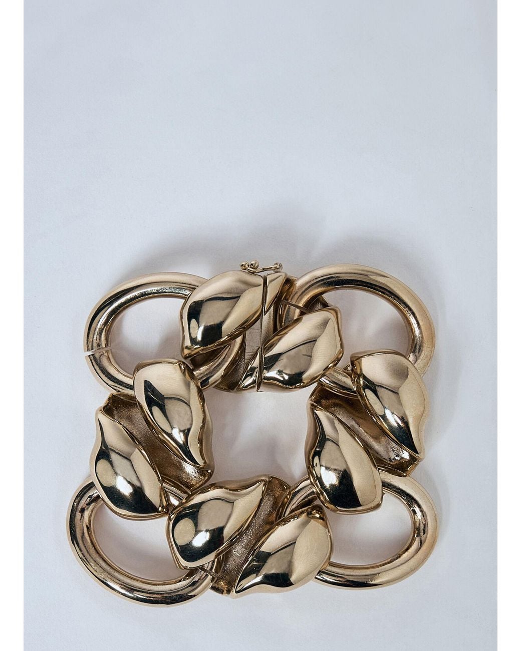 Saint Laurent Metallic Shell Chain Bracelet