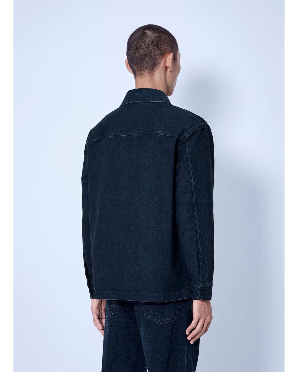 Saint Laurent Blue Downtown Overshirt for men