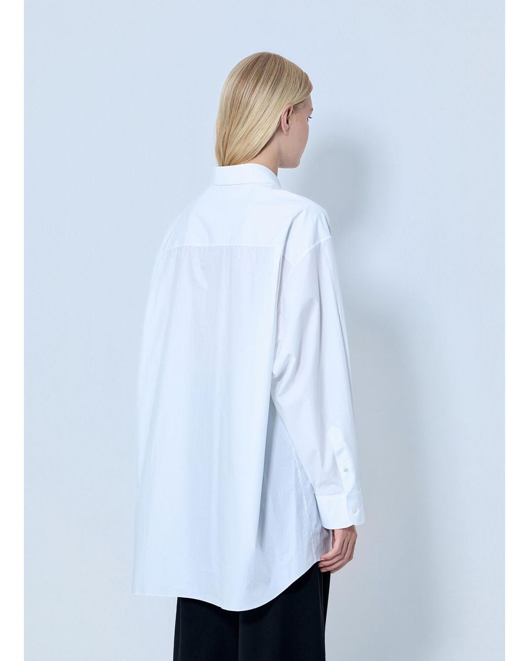 The Row White Luka Cotton Shirt