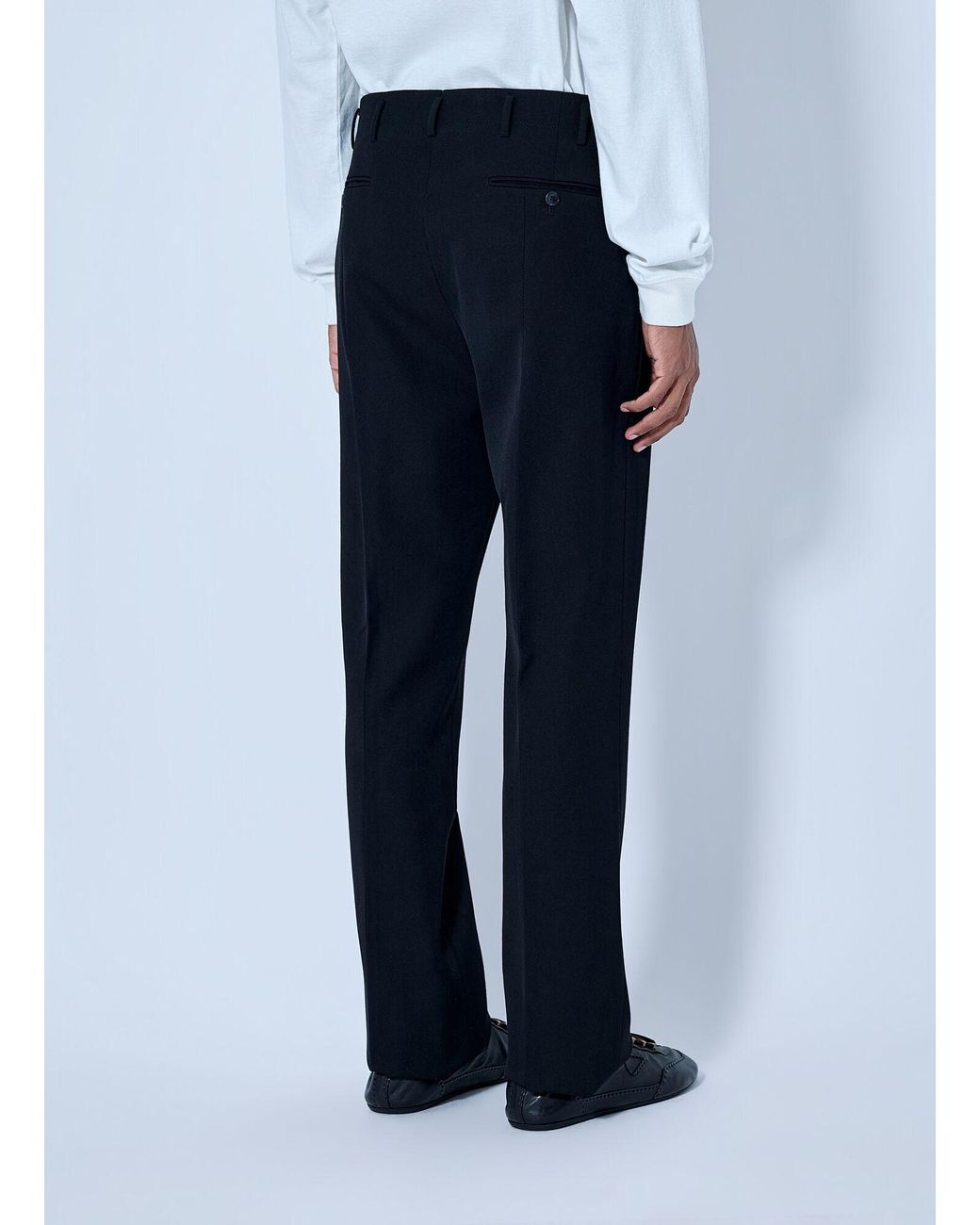 Prada Blue Tailored Wool Trousers for men