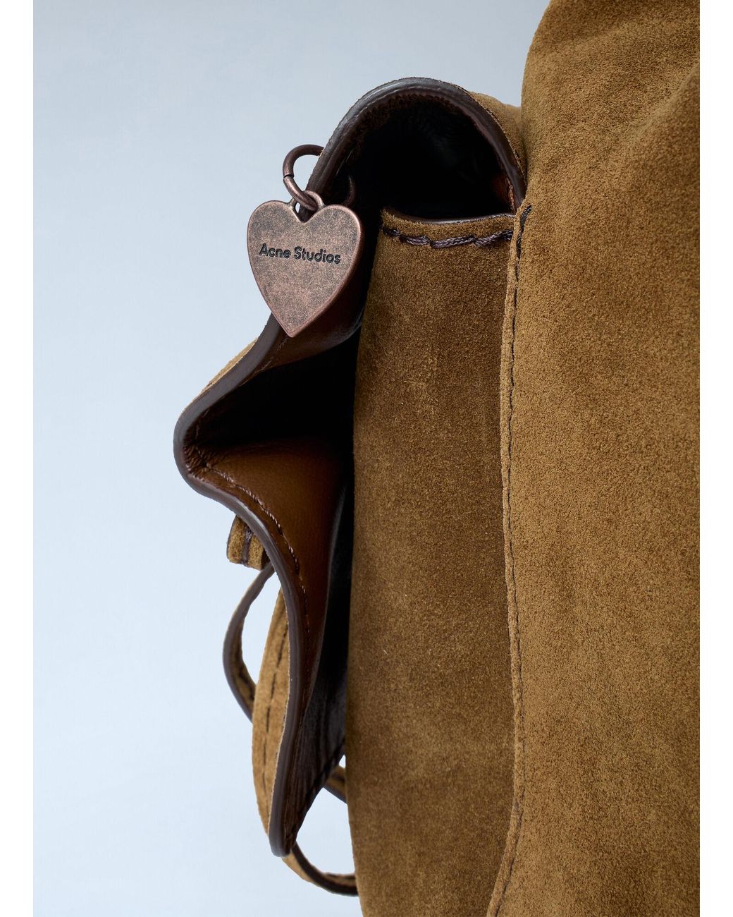 Acne Multicolor Suede Multipocket Bucket Bag