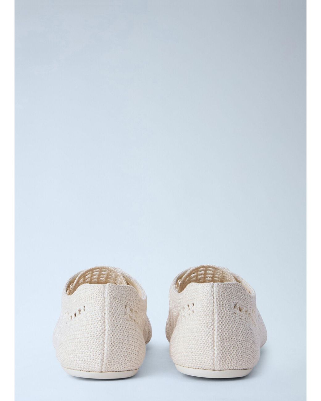 Prada White Collapse Crochet Sneakers