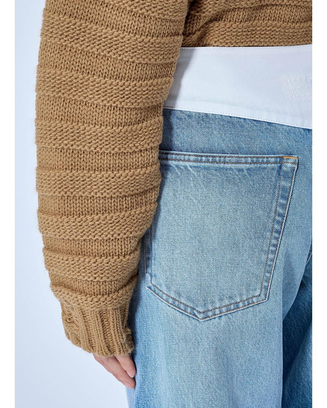 MM6 by Maison Margiela Blue Wide-Leg Denim Jeans