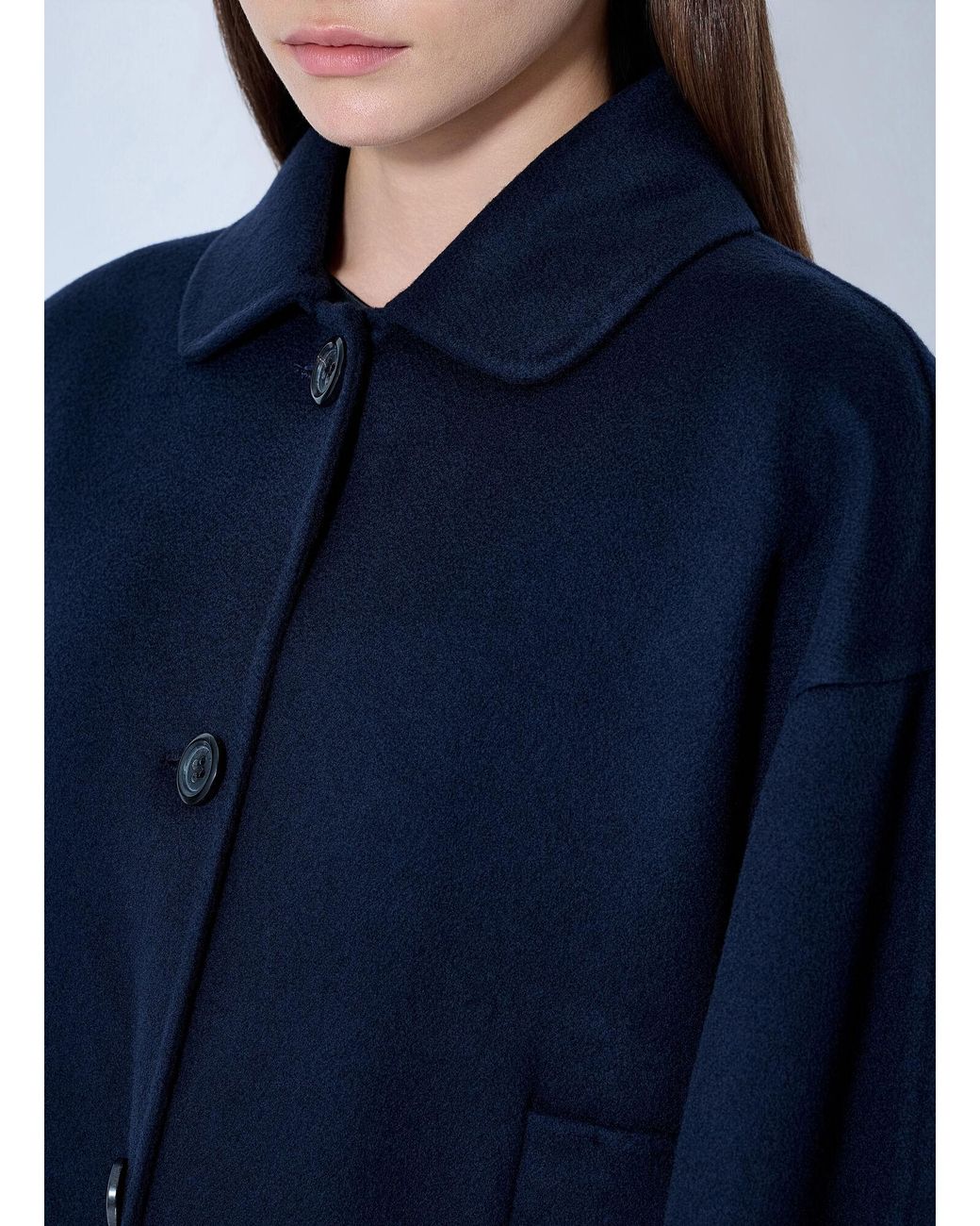 Marni Blue Buttoned Wool Jacket