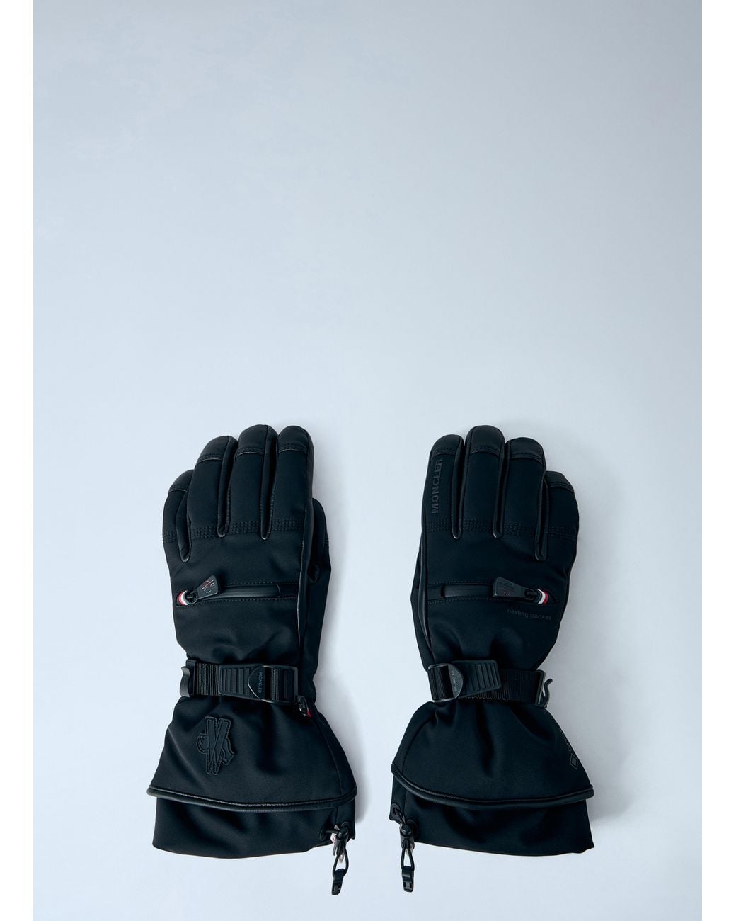 Moncler Blue Technical Ski Gloves