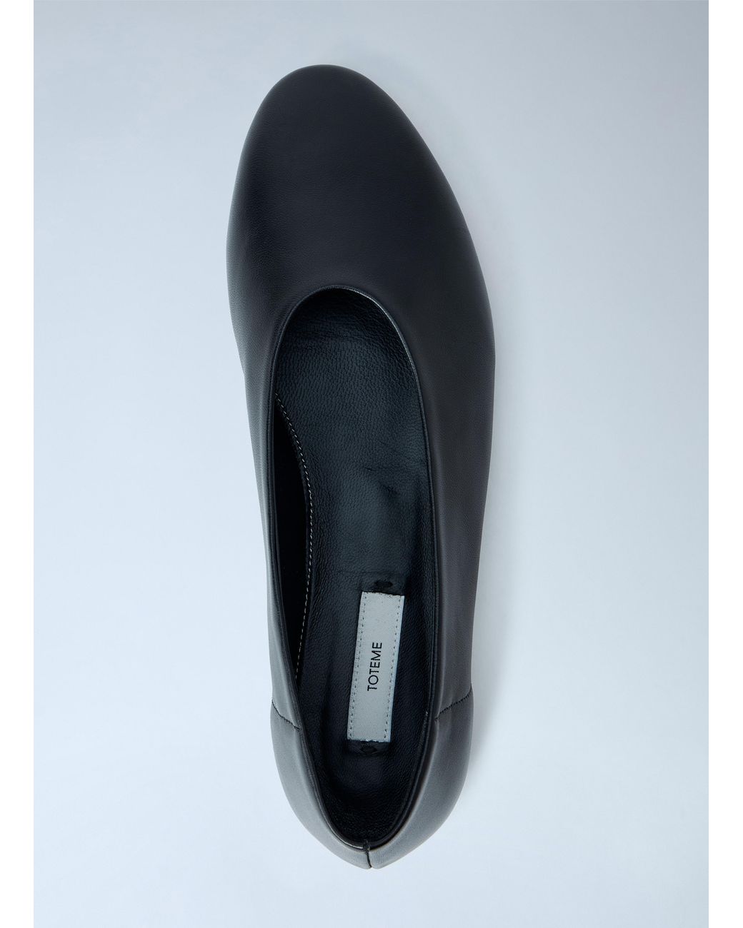 Totême  Black Slip Nappa Ballerinas