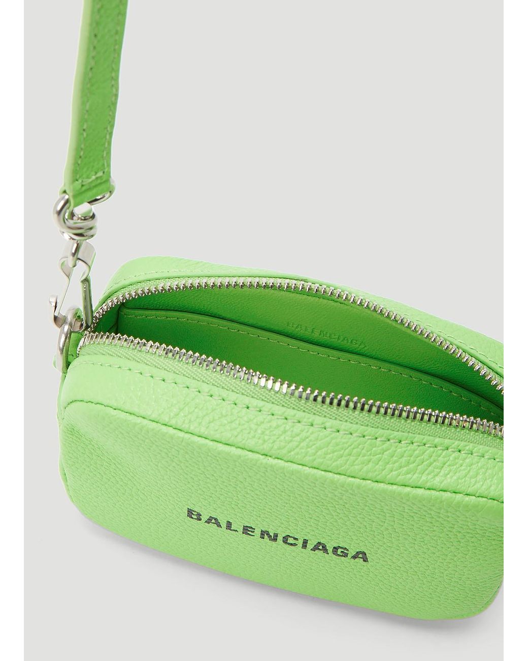 Balenciaga Leather Cash Mini Shoulder Bag in Green for Men | Lyst Australia