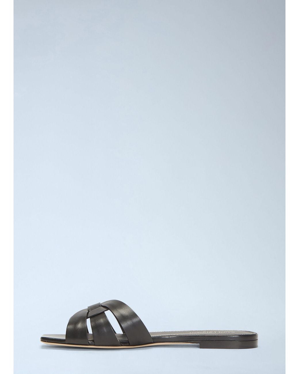 Saint Laurent Black Tribute Sandals