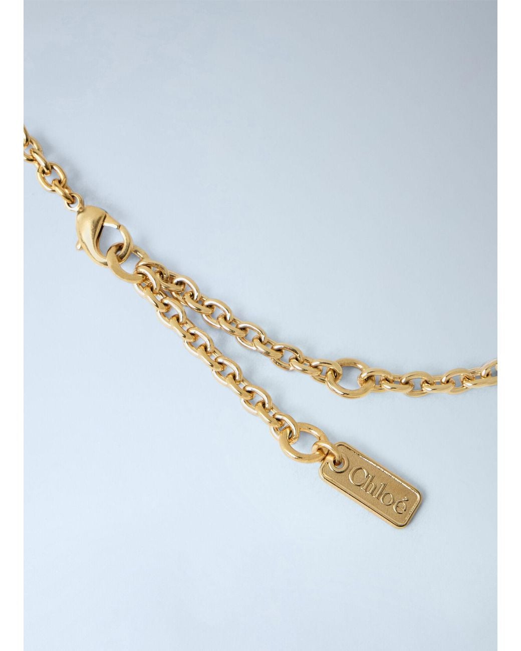 Chloé Blue Chloé Tulip Chain Necklace
