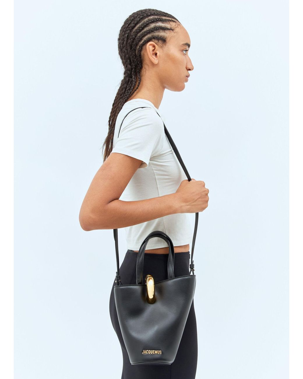 Jacquemus Le Petit Bambola Bucket Bag in Black | Lyst Canada