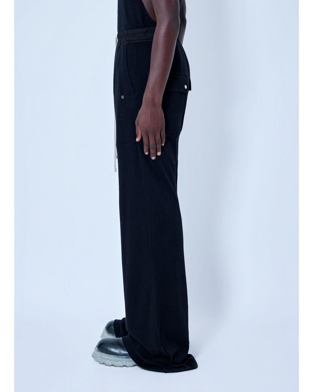 Rick Owens Blue Wide Bela Pants for men