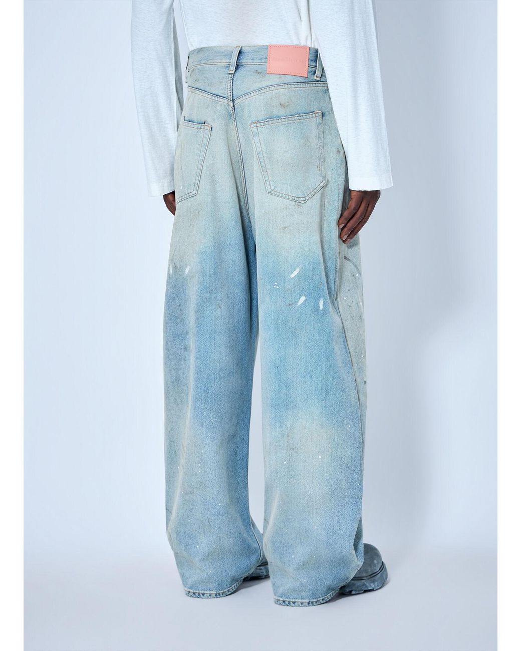 Acne Blue 2023 U Trafalgar Loose Fit Jeans for men