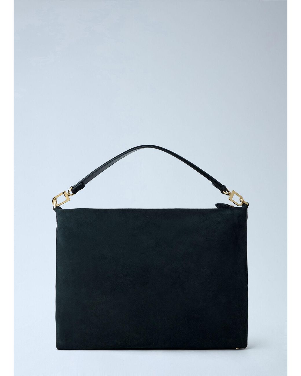 Totême Blue Medium Bevel Suede Shoulder Bag