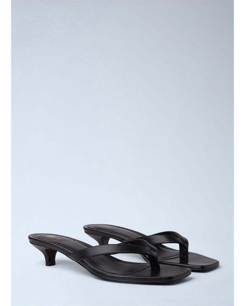 Totême White Flip Flop Kitten Heels