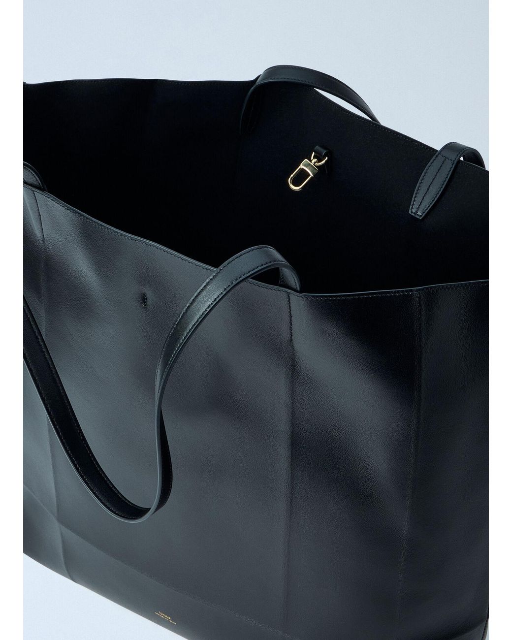 Totême  Blue Roam Leather Tote Bag