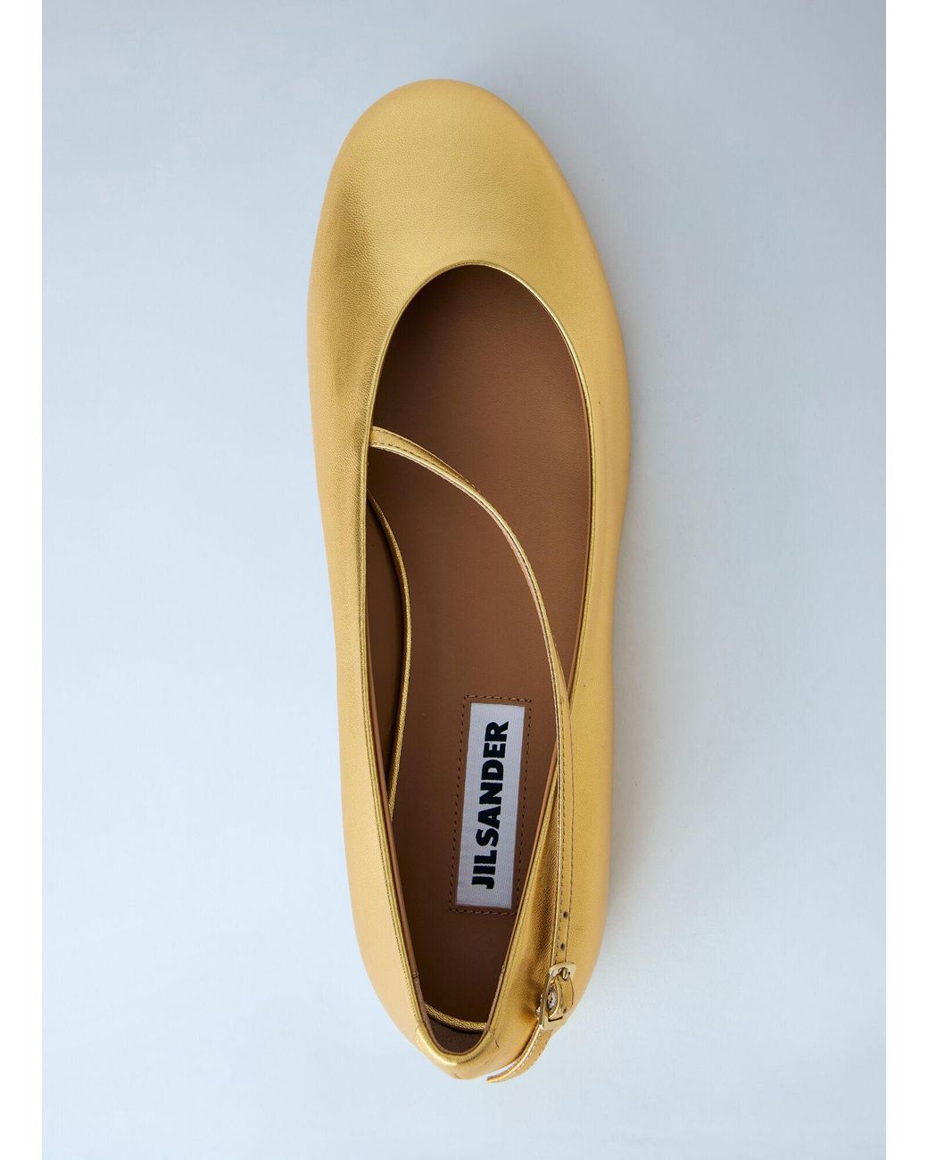 Jil Sander Metallic Elyss Ballerina Flats