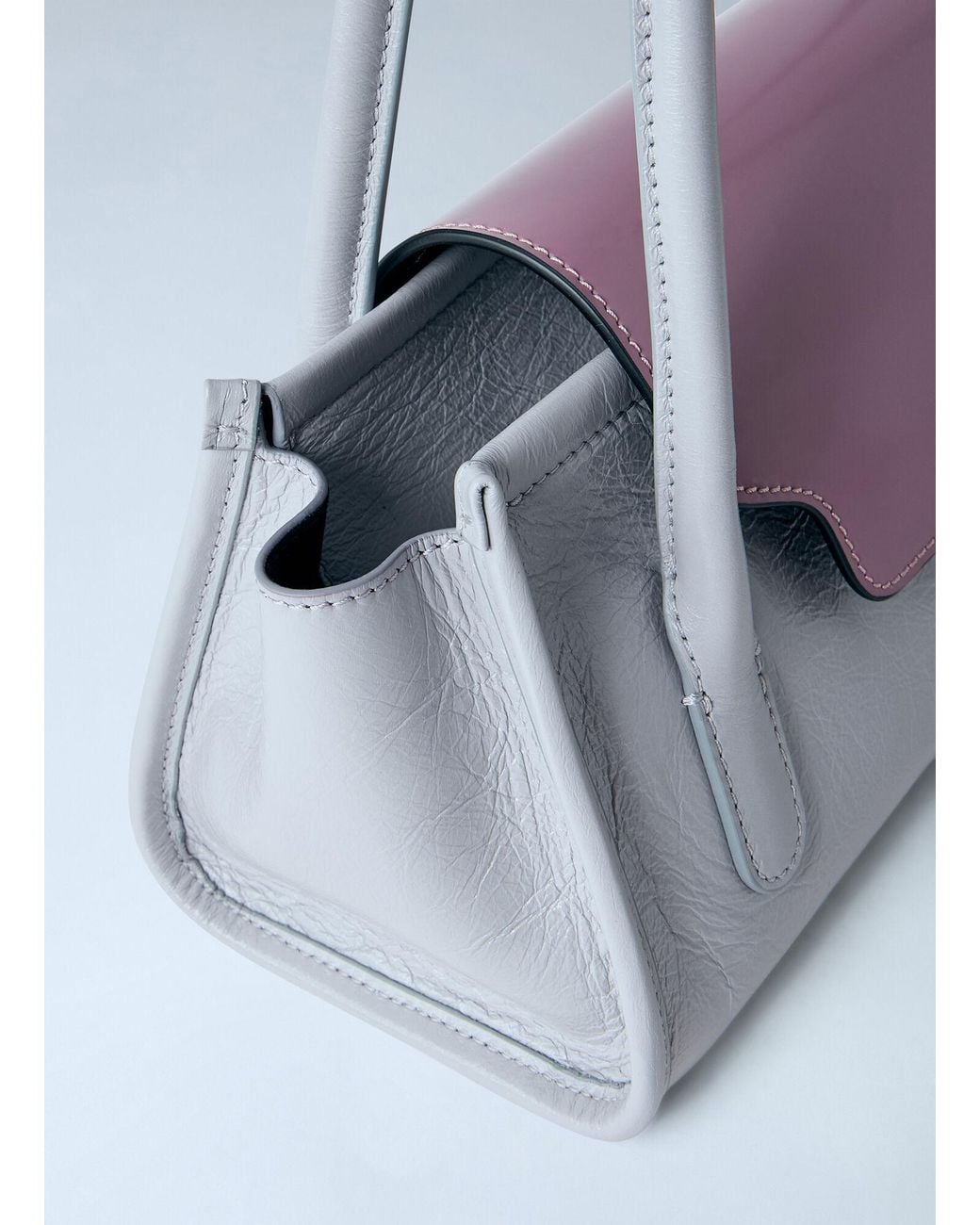 Marni White Trunkette Leather Shoulder Bag