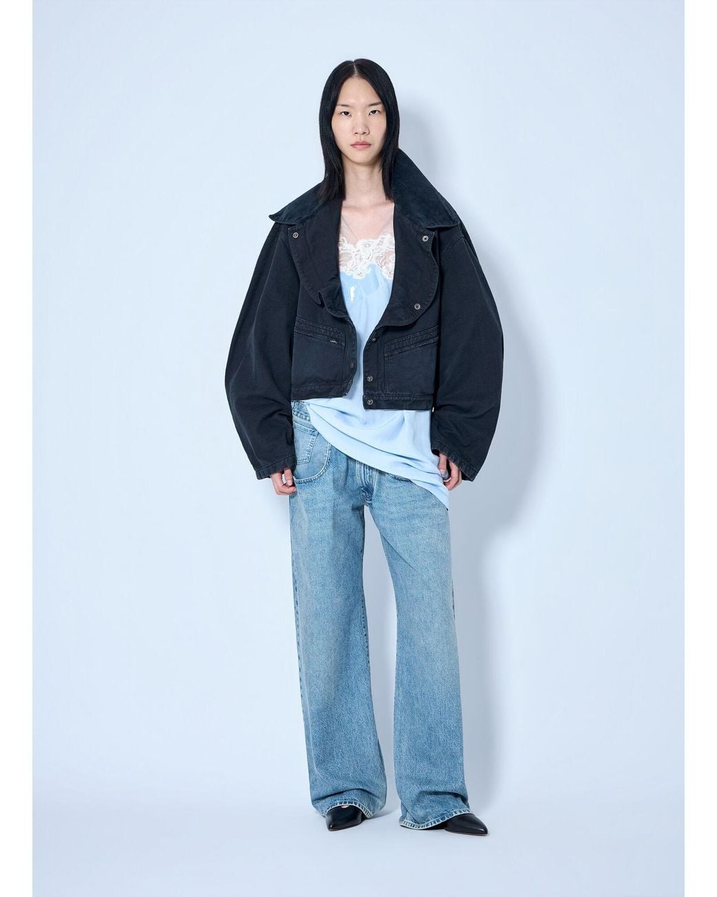 Maison Margiela Blue Oversized Denim Jacket