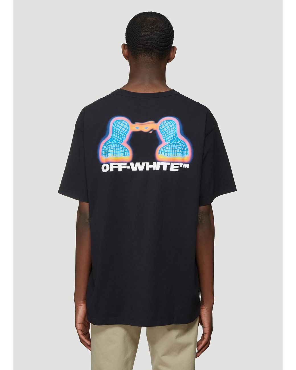 Off White c o Virgil Abloh Thermo Man Print T shirt in Black for