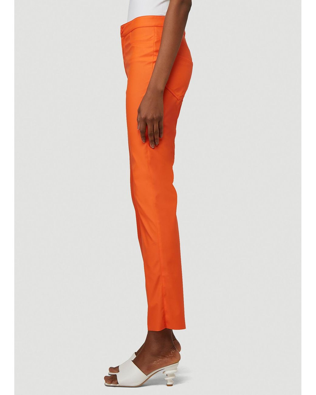 Maisie Wilen Orange Straight Leg Pants