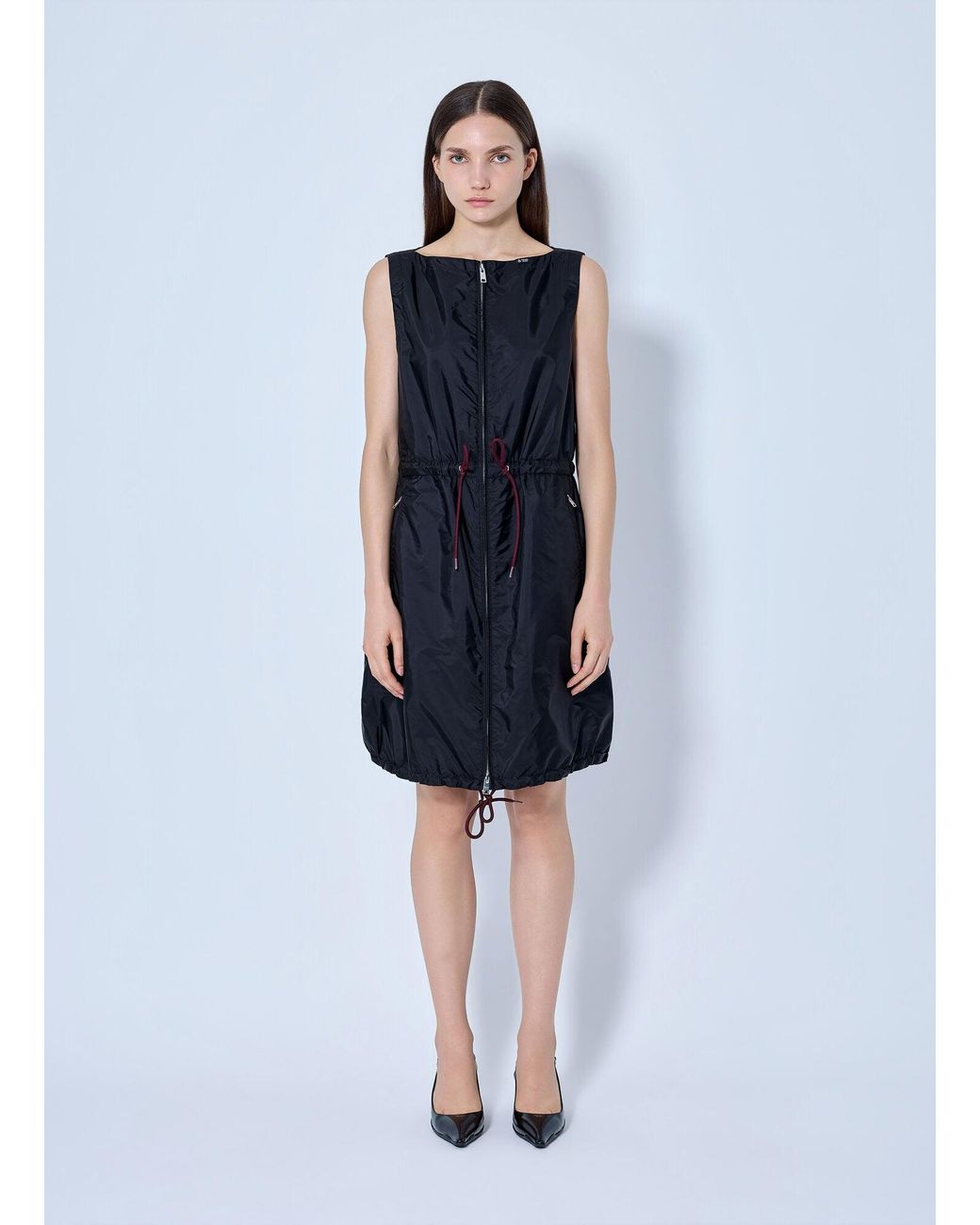 Prada Blue Re-Nylon Mini Dress
