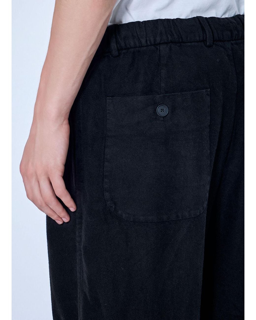 Massimo Osti Studio Blue Pleated Straight-Leg Pants for men