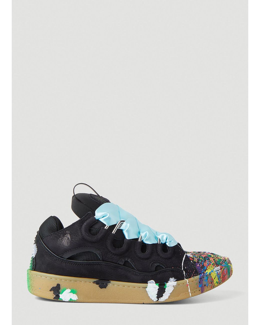 Lanvin X Gallery Dept. Paint Splatter Curb Sneakers in Black for Men Lyst