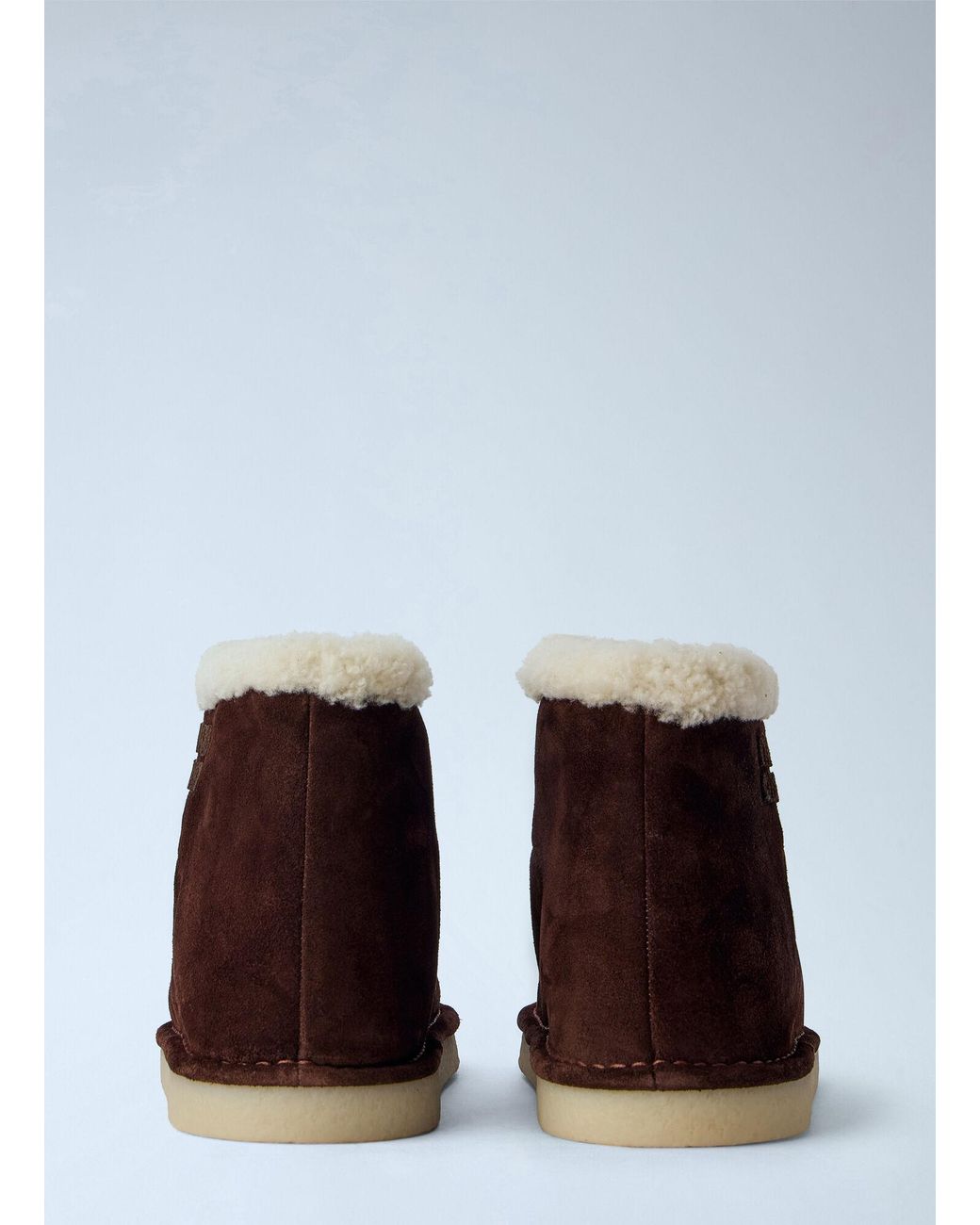 Miu Miu White Shearling-lined Suede Ankle Boots