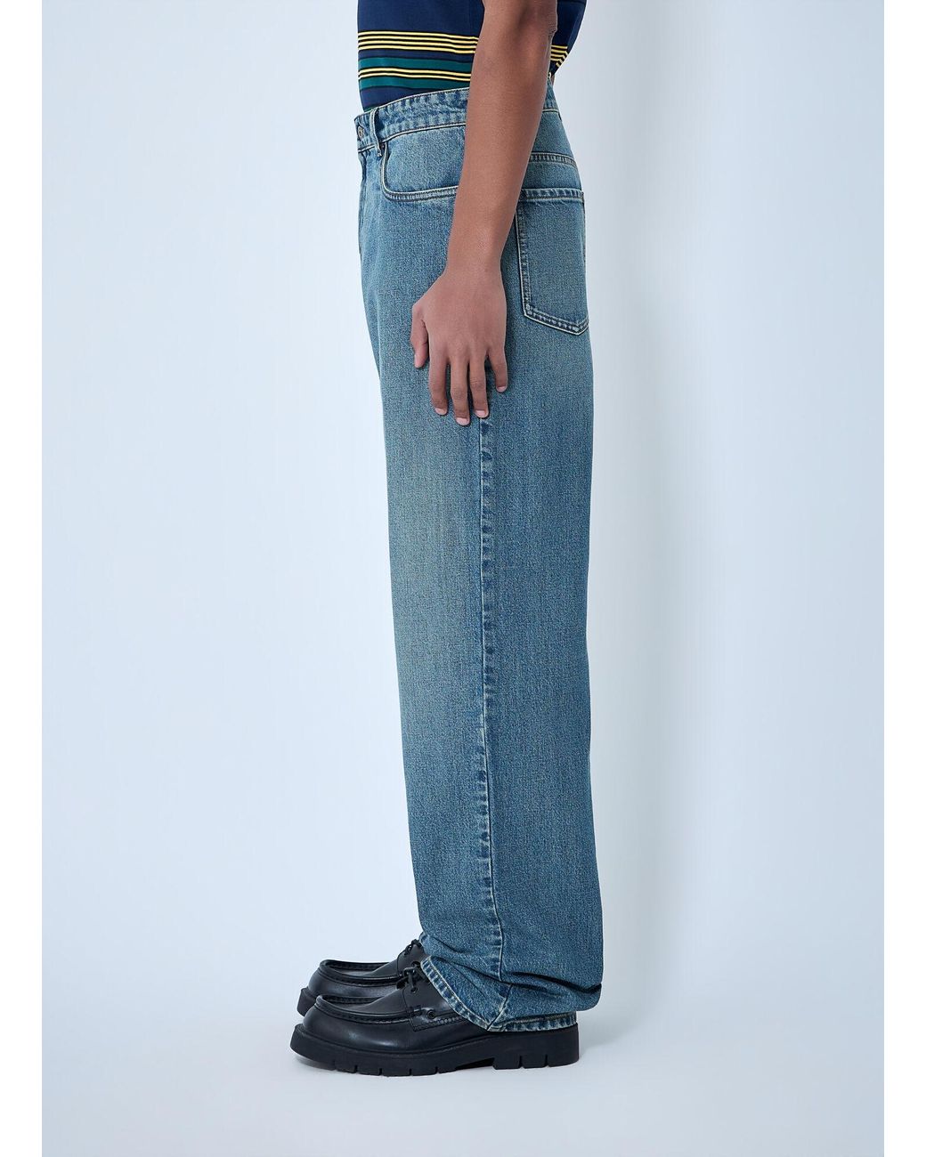 Miu Miu Blue Wide-Leg Denim Jeans for men