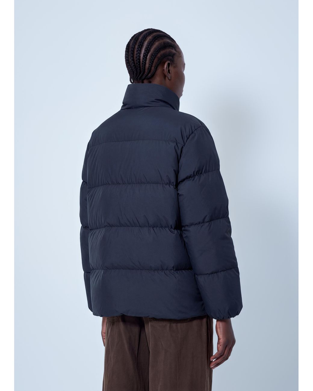 Moncler Blue Vivantesse Short Down Jacket