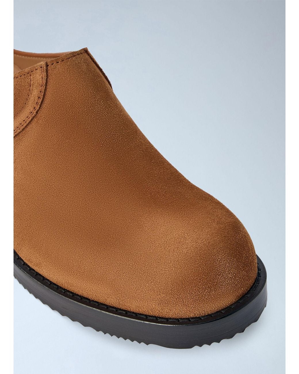 Dries Van Noten Brown Suede Slip-On Mules for men