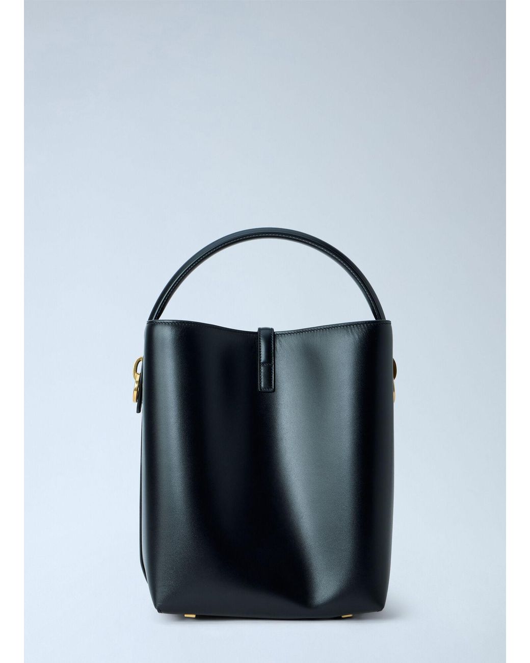 Saint Laurent Blue Le 37 Leather Bucket Bag
