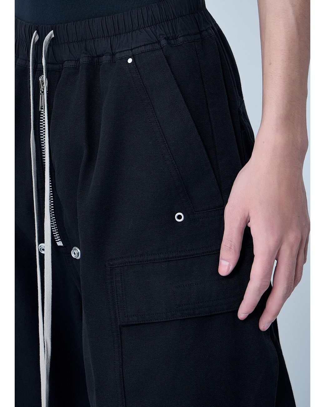 Rick Owens Blue Drkshdw Double Cargo Jumbo Belas Pants for men