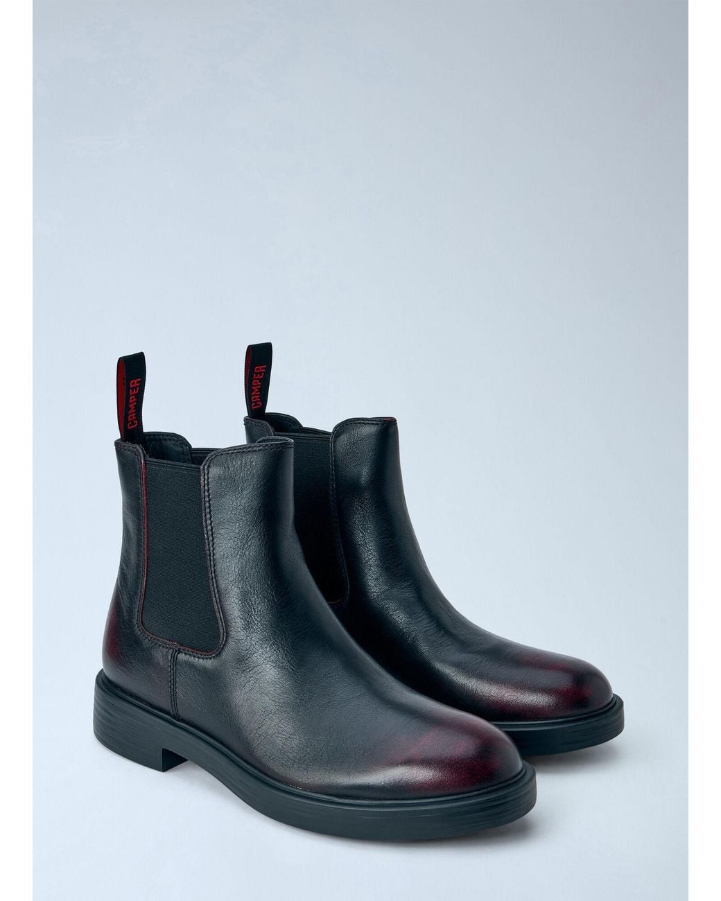 Camper Blue Dean Leather Boots for men