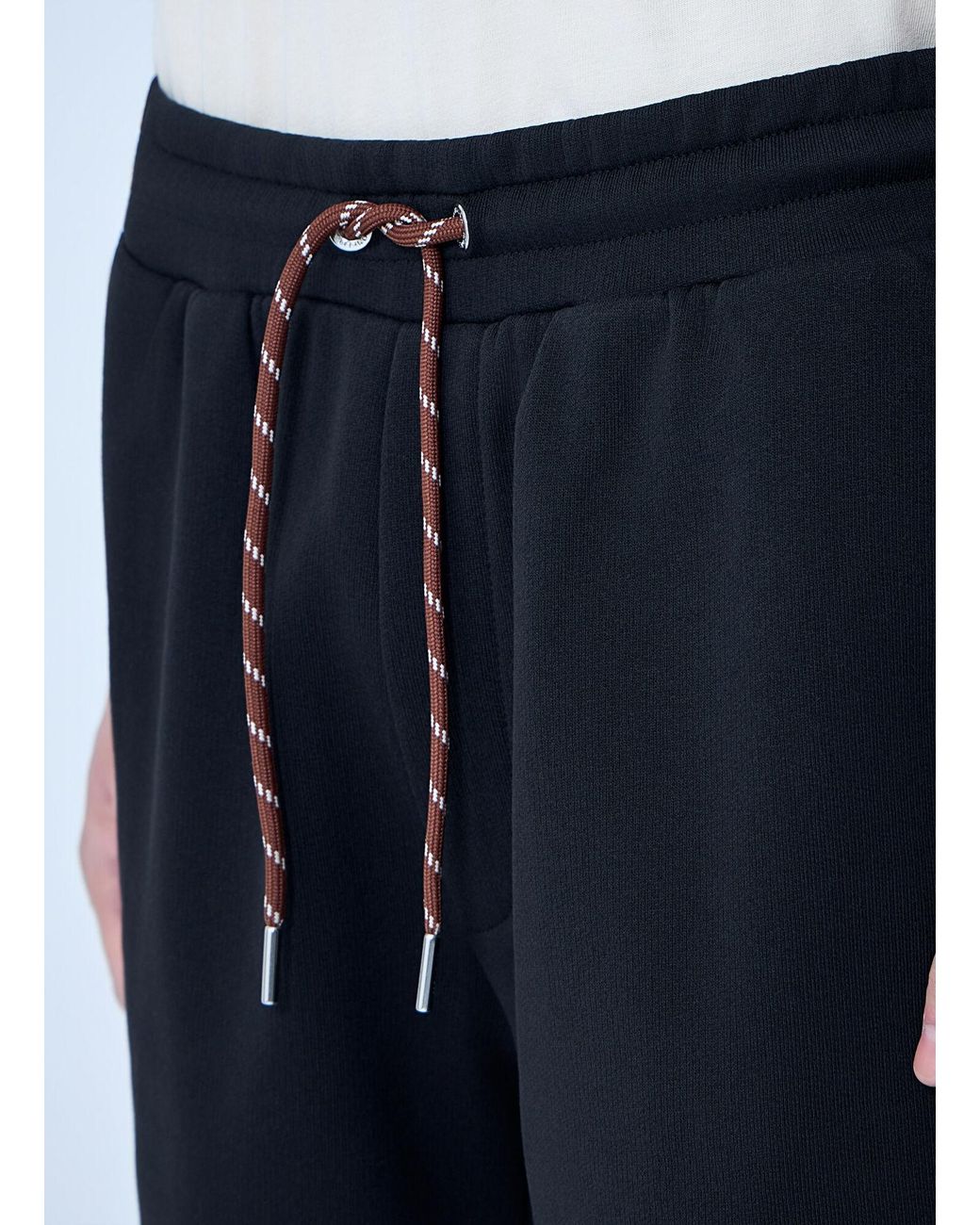 Moncler Blue Drawstring Jersey Shorts for men