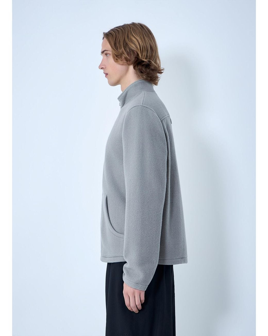 Rier Gray Full-Zip Fleece Jacket