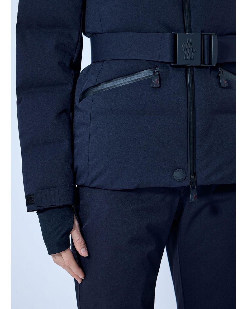 Moncler Blue Tolima Hooded Insulated Ski Jacket