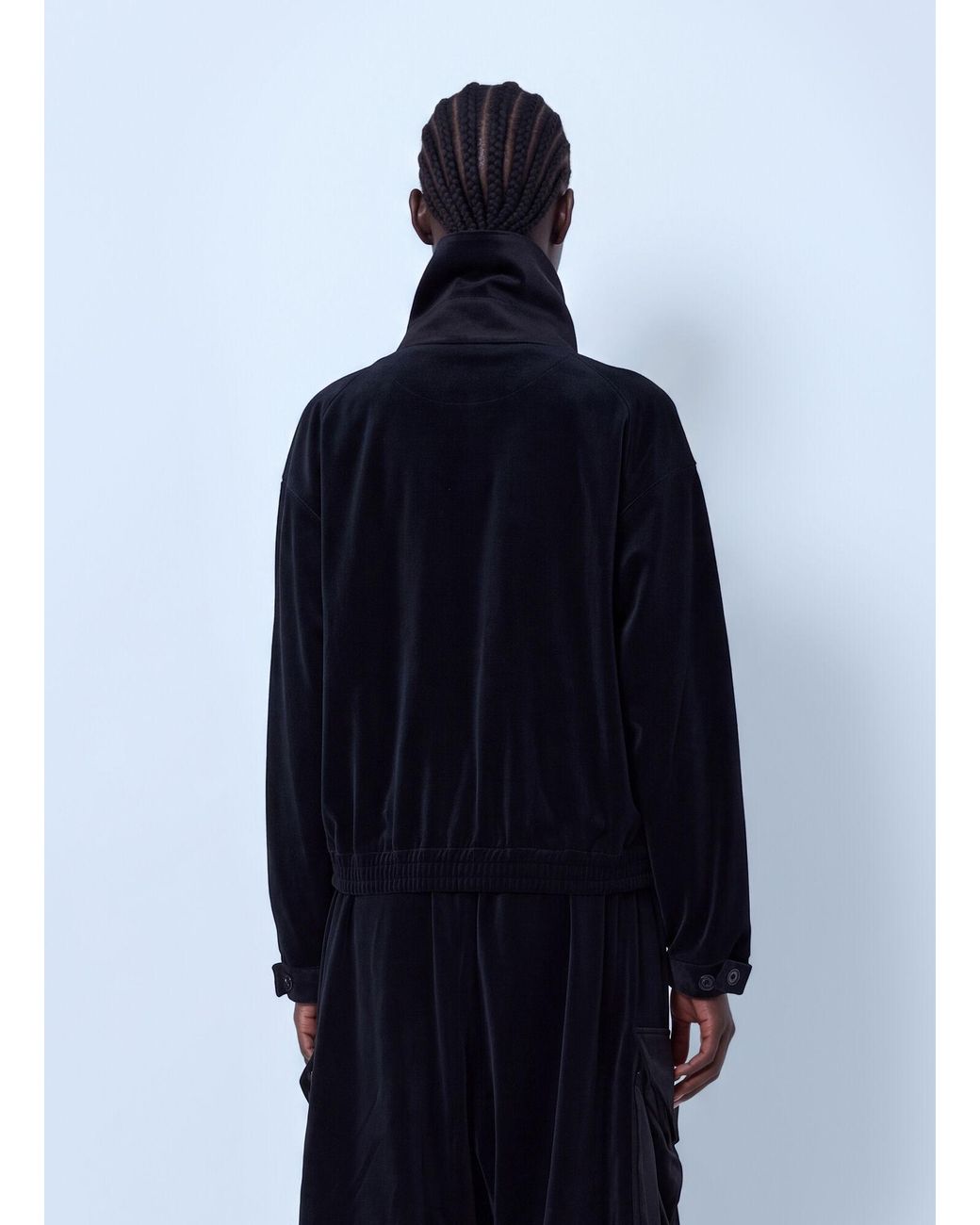 Y-3 Blue Velvet Corduroy Utility Blouson