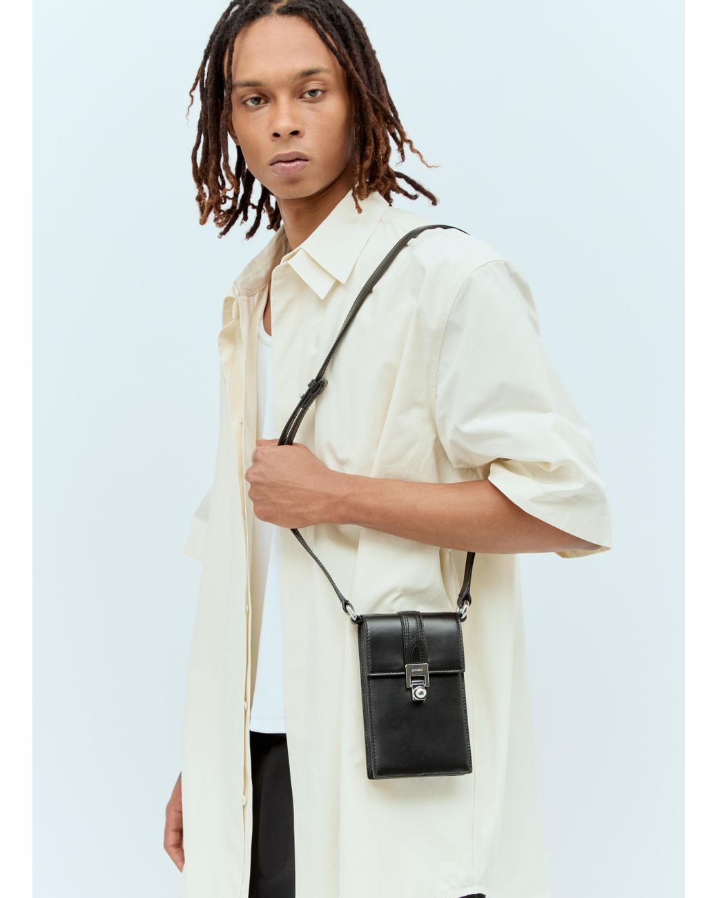 メンズ jacquemus le petit maletti leather bag