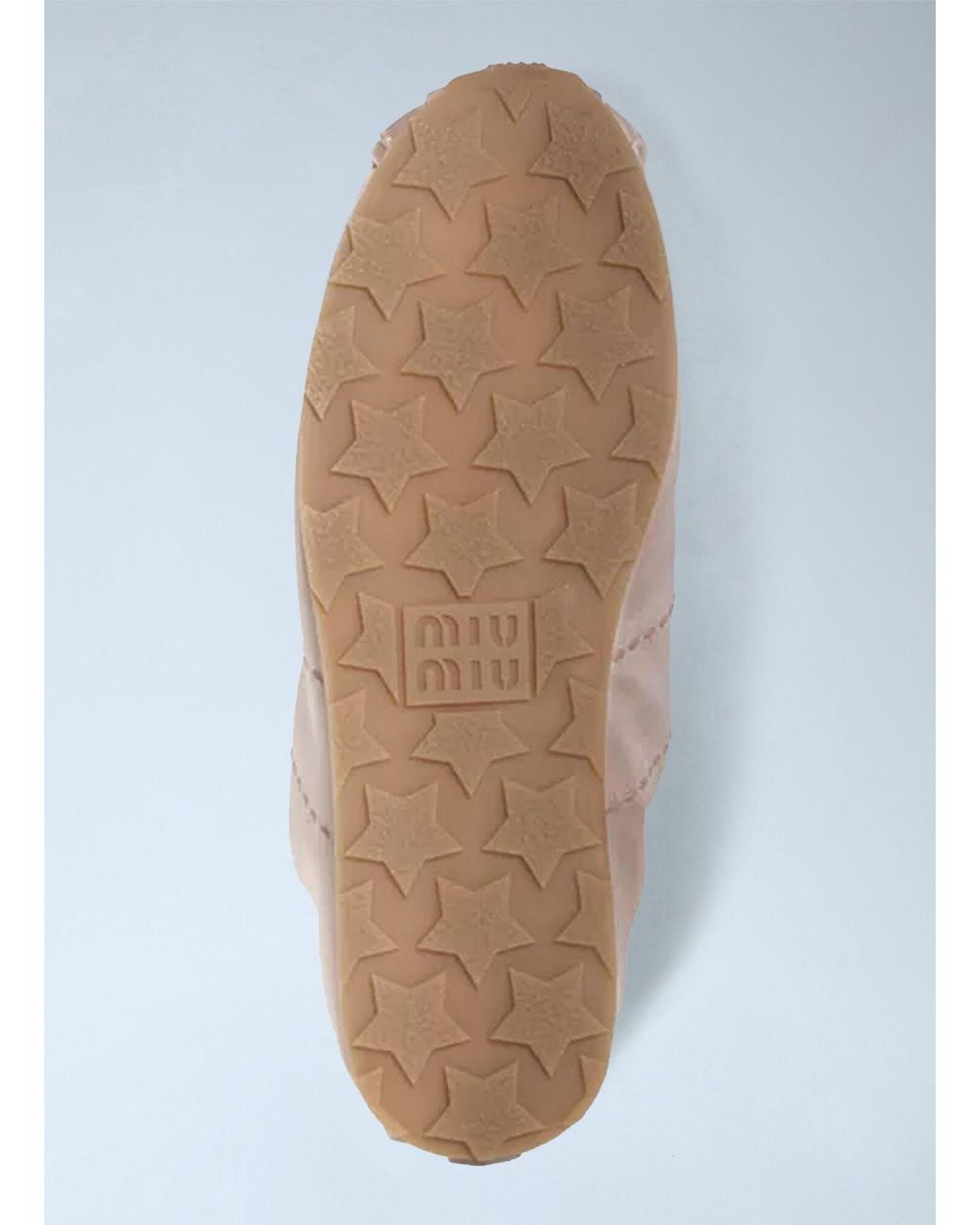 Miu Miu White Plume Technical Fabric And Suede Sneakers