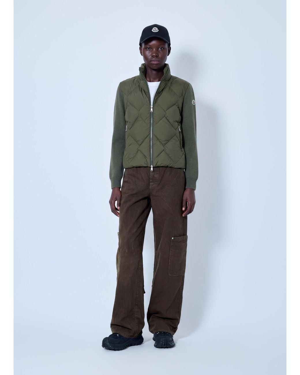 Moncler Brown Cargo Pants With Patch Pockets