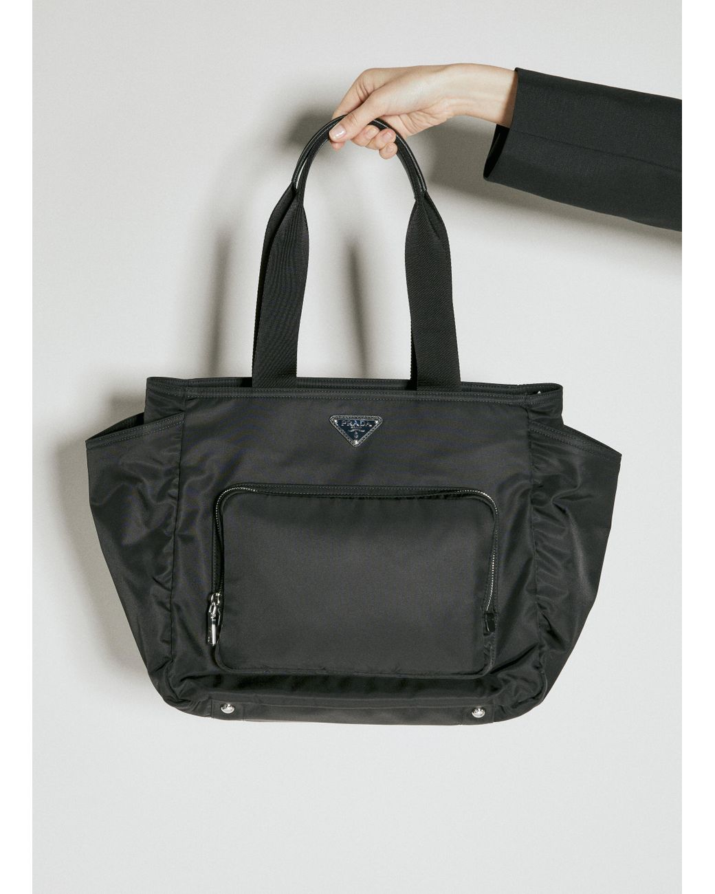 Prada Re nylon Baby Bag in Black Lyst