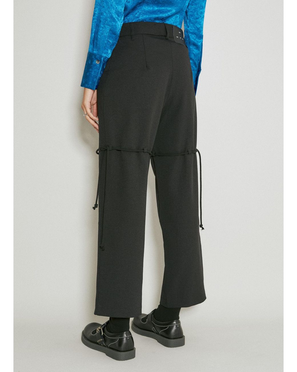 Song For The Mute Blue Straight Leg Suit Pants