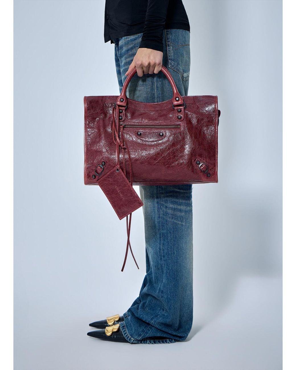 Balenciaga Red Le City Bag Medium